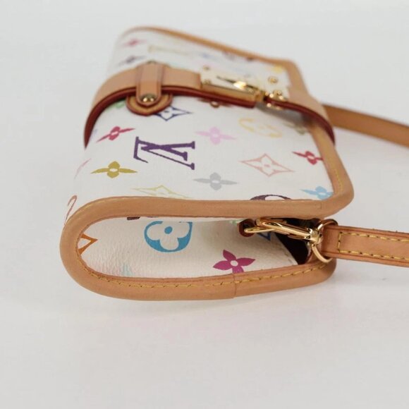 LOUIS VUITTON Multicolor Shirley Shoulder Bag White M40049 LV Auth 127636V - Picture 6 of 15